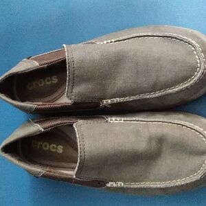 Crocs Men’s Loafers - Santa Cruz Slip On Canvas, Slip On Shoes, Size M7